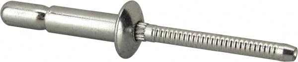 RivetKing - Size 67 Dome Head Steel Structural with Locking Stem Blind Rivet - Steel Mandrel, 0.214" to 0.437" Grip, 0.385" Head Diam, 0.194" to 0.204" Hole Diam, 0.572" Length Under Head, 3/16" Body Diam - A1 Tooling