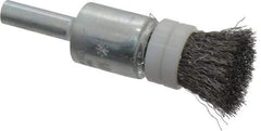 Anderson - 1/2" Brush Diam, Crimped, Flared End Brush - 1/4" Diam Shank, 20,000 Max RPM - A1 Tooling