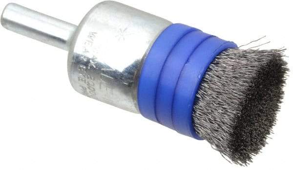 Anderson - 3/4" Brush Diam, Crimped, Flared End Brush - 1/4" Diam Shank, 20,000 Max RPM - A1 Tooling