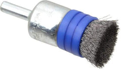 Anderson - 3/4" Brush Diam, Crimped, Flared End Brush - 1/4" Diam Shank, 20,000 Max RPM - A1 Tooling