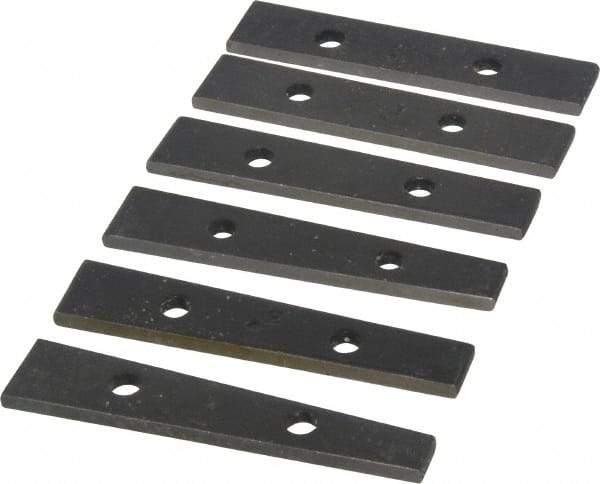 Value Collection - 0.5 to 5° Angle, 3-1/2 Inch Long, Angle Block Set - 5/32 Inch Thick, 55-60 Rc Hardness, 6 Pieces - A1 Tooling