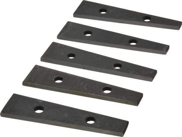 Value Collection - 6 to 10° Angle, 3-1/2 Inch Long, Angle Block Set - 5/32 Inch Thick, 55-60 Rc Hardness, 5 Pieces - A1 Tooling