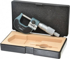 Fowler - 0 to 1" Range, 0.0001" Graduation, Mechanical Outside Micrometer - Ratchet Stop Thimble, Accurate to 0.0001", Digital Counter - A1 Tooling