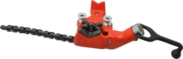 Ridgid - 1/8 to 2-1/2" Pipe Capacity, Manual Chain Vise - Bolt Down, Cast Iron, Model Number BC210 - A1 Tooling