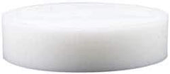 Made in USA - 2 Inch Diameter, 1 Inch Thick, Plastic Disc - White, PTFE Virgin - A1 Tooling