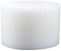 Made in USA - 2 Inch Diameter, 2 Inch Thick, Plastic Disc - White, PTFE Virgin - A1 Tooling