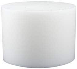 Made in USA - 6 Inch Diameter, 1-1/2 Inch Thick, Plastic Disc - White, PTFE Virgin - A1 Tooling