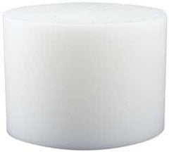 Made in USA - 6 Inch Diameter, 1 Inch Thick, Plastic Disc - White, PTFE Virgin - A1 Tooling