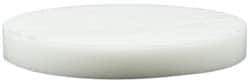 Made in USA - 4 Inch Diameter, 1/2 Inch Thick, Plastic Disc - White, PTFE Virgin - A1 Tooling