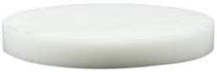 Made in USA - 4 Inch Diameter, 1/2 Inch Thick, Plastic Disc - White, PTFE Virgin - A1 Tooling