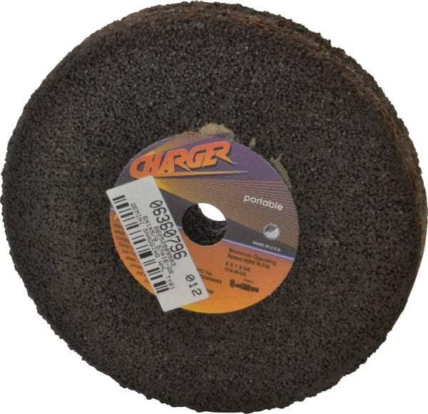 Norton - 6" Diam x 5/8" Hole x 1" Thick, Q Hardness, 16 Grit Surface Grinding Wheel - Aluminum Oxide, Type 1, Very Coarse Grade, 8,000 Max RPM, No Recess - A1 Tooling