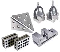 Value Collection - Layout & Setup Kits Type: V Block & 1-2-3 Block Kit Contents: Precision Screwless Vise; Set of 1-2-3 Blocks & Angle Plates; V-Block & Clamps Set - A1 Tooling