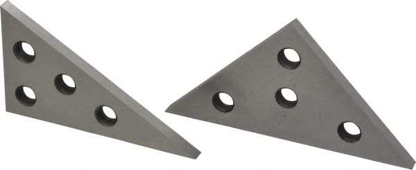 Value Collection - 30 to 90° Angle, Angle Block Set - 1/4 Inch Thick, 10 Minutes Accuracy, Includes 1 of Each Size - A1 Tooling