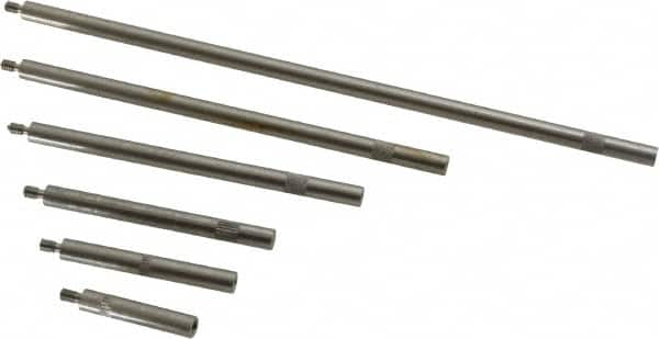 SPI - 1 to 6 Inch Long, Steel, Depth Gage Rod Set - Use with MSC No. 06368153, Most Dial Depth Gages with 4-48 Threads - A1 Tooling