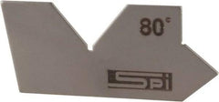 SPI - 100° Complementary Angle, Stainless Steel Angle Gage - 80° Primary Angle - A1 Tooling