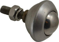 SKF - Round, Stainless Steel Ball Transfer - 32.5mm Mount Height, 121 Lb. Capacity - A1 Tooling