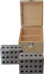 Suburban Tool - 0.0001 Squareness Per Inch, Hardened Steel, 2-3-4 Block with 23 Hole Setup Block - 3/8 - 16 Inch Tapped Hole Size, Sold As Matched Pair - A1 Tooling