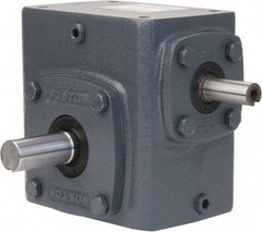 Boston Gear - 3-1/4 Centerline Distance, 10:1, 175 RPM Output, 7-3/4 Input Horsepower, 2,532 Lbs. Max Torque, Speed Reducer - Part No. 732-10-G, 7/8" Shaft Diam, Single Shaft Left, 7/8" Bore, 6-3/4" High - A1 Tooling