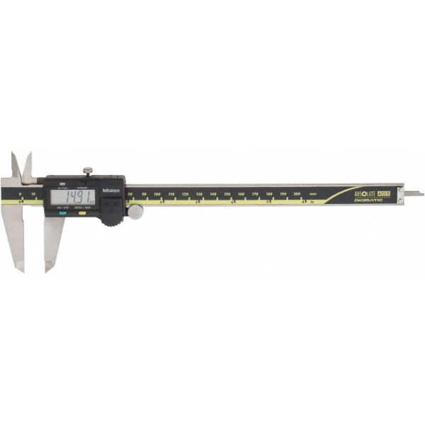 Mitutoyo - 0 to 200mm Range, 0.01mm Resolution, Electronic Caliper - Stainless Steel with 50mm Stainless Steel Jaws, 0.03mm Accuracy, SPC Output - A1 Tooling