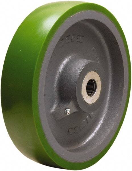 Hamilton - 10 Inch Diameter x 2-1/2 Inch Wide, Polyurethane on Cast Iron Caster Wheel - 2,500 Lb. Capacity, 3-1/4 Inch Hub Length, 1-15/16 Inch Axle Diameter, Plain Bore Bearing - A1 Tooling