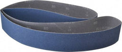 Norton - 2-1/2" Wide x 60" OAL, 80 Grit, Zirconia Alumina Abrasive Belt - Zirconia Alumina, Medium, Coated, Y Weighted Cloth Backing, Dry, Series R821 - A1 Tooling