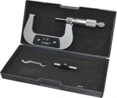 Value Collection - 2 to 3" Range, 0.0001" Graduation, Mechanical Outside Micrometer - Ratchet Stop Thimble - A1 Tooling