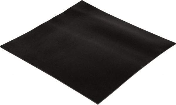 Made in USA - 12" Long, 12" Wide, 1/8" Thick, Neoprene Rubber Foam Sheet - 35 to 45 Durometer, Black, -20 to 220°F, 800 psi Tensile Strength, Stock Length - A1 Tooling