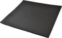 Made in USA - 12" Long, 12" Wide, 1/4" Thick, Neoprene Rubber Foam Sheet - 50 to 60 Durometer, Black, -20 to 220°F, 900 psi Tensile Strength, Stock Length - A1 Tooling