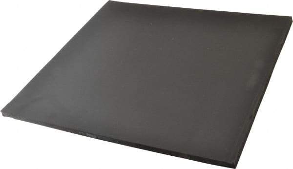 Made in USA - 12" Long, 12" Wide, 3/8" Thick, Neoprene Rubber Foam Sheet - 50 to 60 Durometer, Black, -20 to 220°F, 900 psi Tensile Strength, Stock Length - A1 Tooling