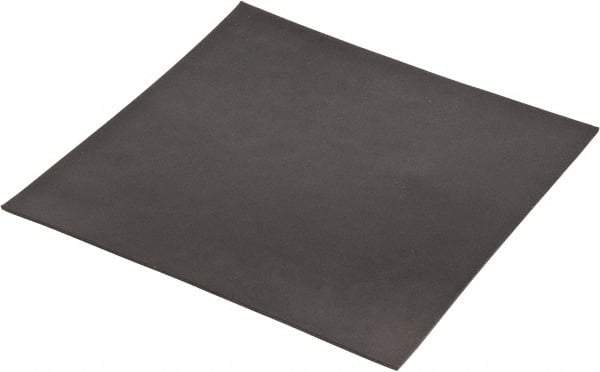 Made in USA - 12" Long, 12" Wide, 1/8" Thick, Neoprene Rubber Foam Sheet - 65 to 75 Durometer, Black, -20 to 220°F, 1,000 psi Tensile Strength, Stock Length - A1 Tooling