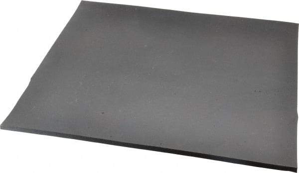 Made in USA - 12" Long, 12" Wide, 1/4" Thick, Neoprene Rubber Foam Sheet - 65 to 75 Durometer, Black, -20 to 220°F, 1,000 psi Tensile Strength, Stock Length - A1 Tooling