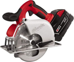 Milwaukee Tool - 28 Volt, 6-7/8" Blade, Cordless Circular Saw - 3,200 RPM, 2 Lithium-Ion Batteries Included - A1 Tooling