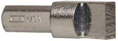 Norton - 2A-E, 7/16" Shank Diam Multi-Point Diamond Dresser - 1/2" Long x 3/8" Thick Head - A1 Tooling