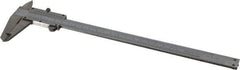 Value Collection - 0 to 8" Stainless Steel Vernier Caliper - 0.05mm Graduation, 1.9685" Jaw Depth, 0.0012" Accuracy, Includes Depth, Inside Diameter, Outside Diameter, Step - A1 Tooling