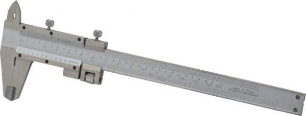 Value Collection - 0 to 6" Stainless Steel Vernier Caliper - 0.05mm Graduation, 1.5748" Jaw Depth, 0.0012" Accuracy, Includes Depth, Inside Diameter, Outside Diameter, Step - A1 Tooling