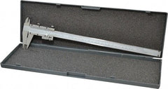 Value Collection - 0 to 12" Stainless Steel Vernier Caliper - 0.02mm Graduation, 3-15/16" Jaw Depth, 0.0016" Accuracy, Includes Depth, Inside Diameter, Outside Diameter, Step - A1 Tooling