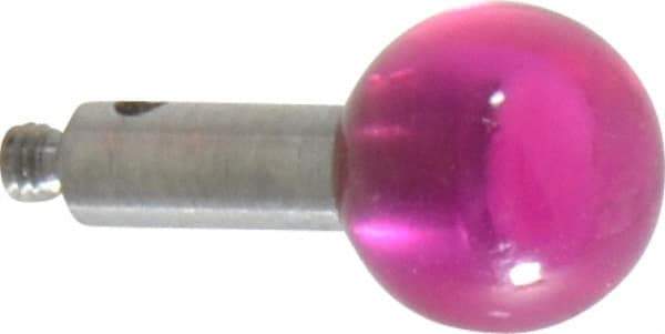 SPI - 8 mm Ball Diameter, M2 Thread, Ruby Point Ball Tip CMM Stylus - 12 mm Overall Length - A1 Tooling