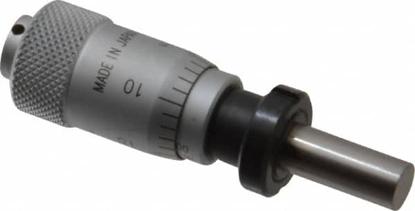 Mitutoyo - 1/2 Inch, 0.59 Inch Thimble, 6.35mm Diameter x 0.3543 Inch Long Spindle, Mechanical Micrometer Head - A1 Tooling