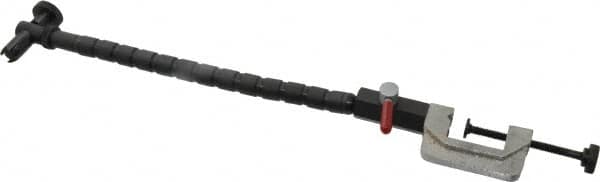 Flexbar - 12 Inch Long, Magnetic Indicator Base Flexible Arm on C-Clamp - Use With Flexbar Universal Holders - A1 Tooling