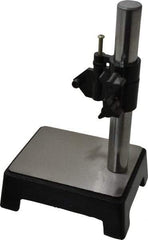 Value Collection - Steel, Rectangular Base, Comparator Gage Stand - 8-1/2" High, 5-1/2" Base Length x 4-1/4" Base Width x 2.16" Base Height, Includes Holder - A1 Tooling