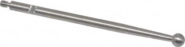 SPI - 1/8" Ball Diam, Steel, Ball Test Indicator Contact Point - 1-3/4" Contact Point Length, Use with Peacock Test Indicators - A1 Tooling