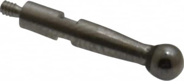 SPI - 0.12" Ball Diam, Carbide, Ball Test Indicator Contact Point - 1/2" Contact Point Length, Use with Brown & Sharpe Test Indicators - A1 Tooling