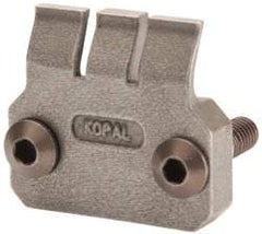 Mitee-Bite - 2-1/2mm Clamping Height, 880 Lb Clamping Pressure, Standard Height Single Stop Positioning Stop - 2-1/2mm Jaw Height, Spring Steel, Series Mitee-Bite Kopal Mini Clamps - A1 Tooling