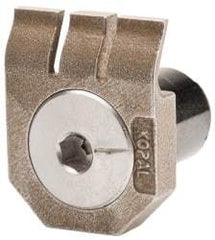 Mitee-Bite - 2-1/2mm Clamping Height, 880 Lb Clamping Pressure, Standard Height Low Profile Positioning Stop - 2-1/2mm Jaw Height, Spring Steel, Series Mitee-Bite Kopal Mini Clamps - A1 Tooling