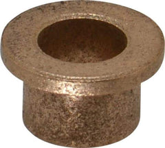 Boston Gear - 3/8" Inside x 1/2" Outside Diam, Oil Impregnated Bronze Sleeve Bearing - 11/16" Flange Outside Diam, 3/32" Flange Thickness, 13/32" OAL - A1 Tooling