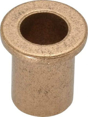 Boston Gear - 3/8" Inside x 1/2" Outside Diam, Oil Impregnated Bronze Sleeve Bearing - 11/16" Flange Outside Diam, 3/32" Flange Thickness, 3/4" OAL - A1 Tooling