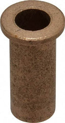 Boston Gear - 3/8" Inside x 1/2" Outside Diam, Oil Impregnated Bronze Sleeve Bearing - 11/16" Flange Outside Diam, 3/32" Flange Thickness, 1-1/4" OAL - A1 Tooling