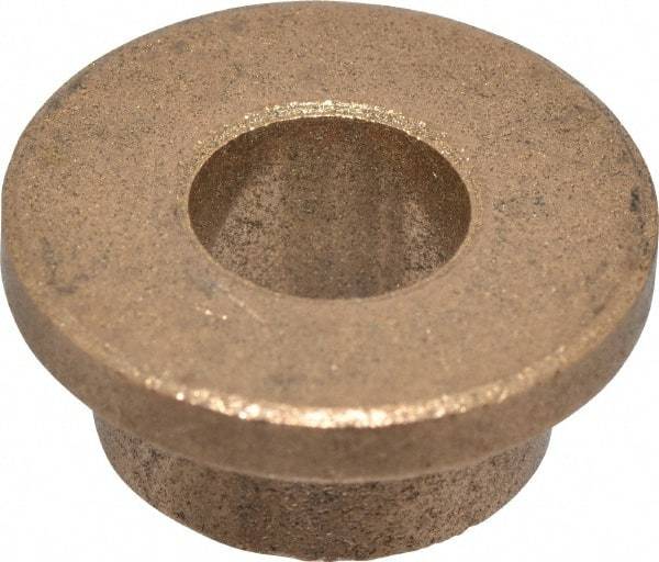 Boston Gear - 3/8" Inside x 5/8" Outside Diam, Oil Impregnated Bronze Sleeve Bearing - 7/8" Flange Outside Diam, 1/8" Flange Thickness, 3/8" OAL - A1 Tooling