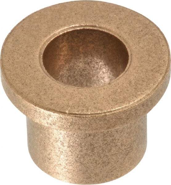 Boston Gear - 7/16" Inside x 5/8" Outside Diam, Oil Impregnated Bronze Sleeve Bearing - 7/8" Flange Outside Diam, 1/8" Flange Thickness, 5/8" OAL - A1 Tooling