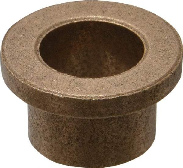 Boston Gear - 1/2" Inside x 5/8" Outside Diam, Oil Impregnated Bronze Sleeve Bearing - 7/8" Flange Outside Diam, 1/8" Flange Thickness, 1/2" OAL - A1 Tooling